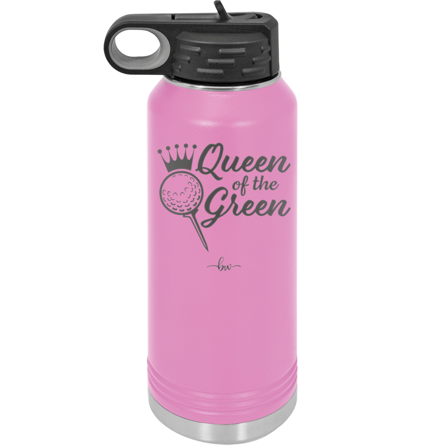 Queen of the Green Woman Golf 4 - Laser Engraved Stainless Steel Drinkware - 1675 -