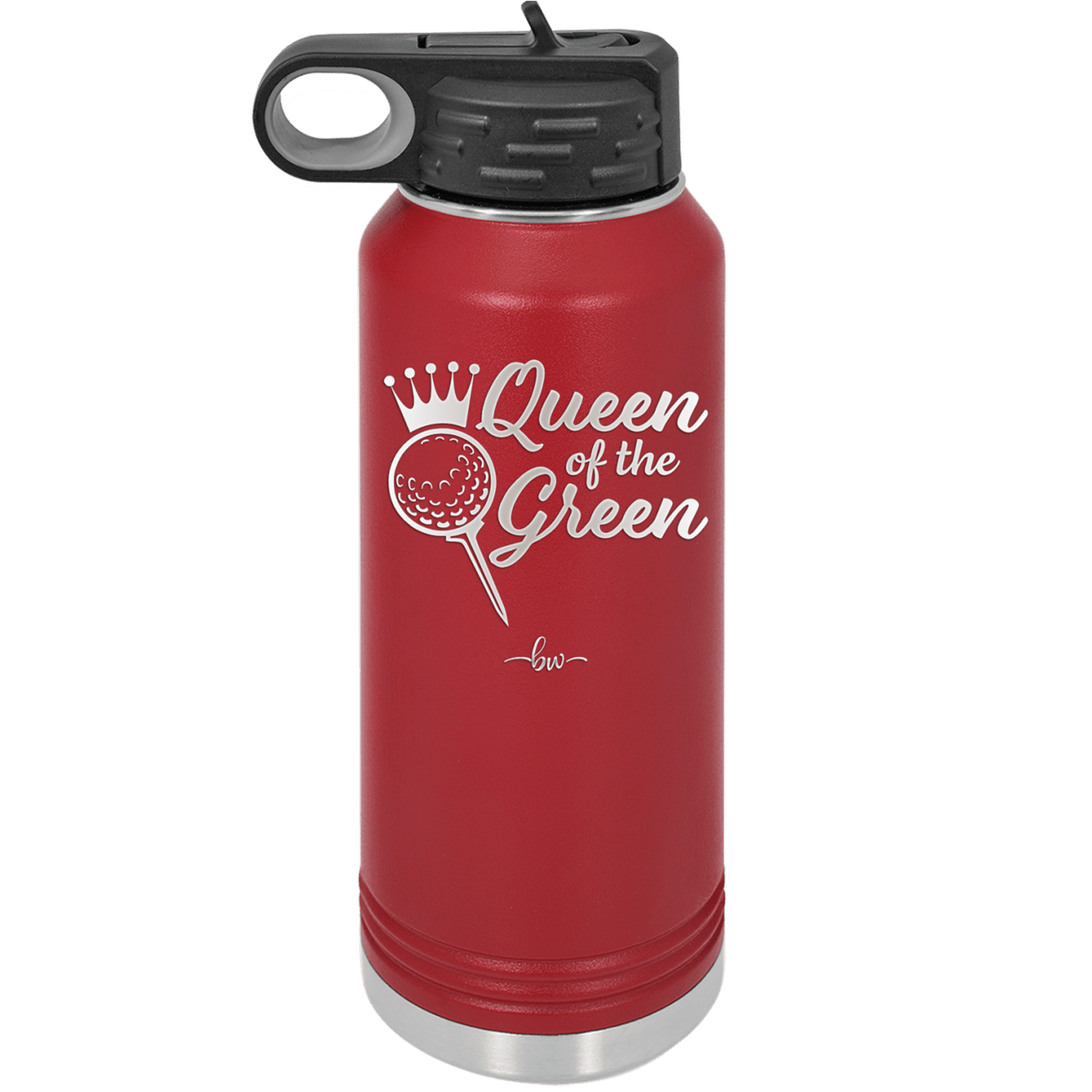 Queen of the Green Woman Golf 4 - Laser Engraved Stainless Steel Drinkware - 1675 -