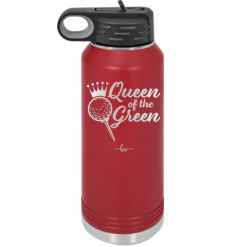 Queen of the Green Woman Golf 4 - Laser Engraved Stainless Steel Drinkware - 1675 -