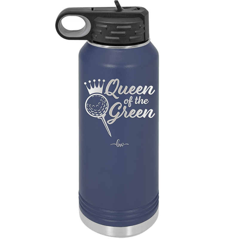 Queen of the Green Woman Golf 4 - Laser Engraved Stainless Steel Drinkware - 1675 -