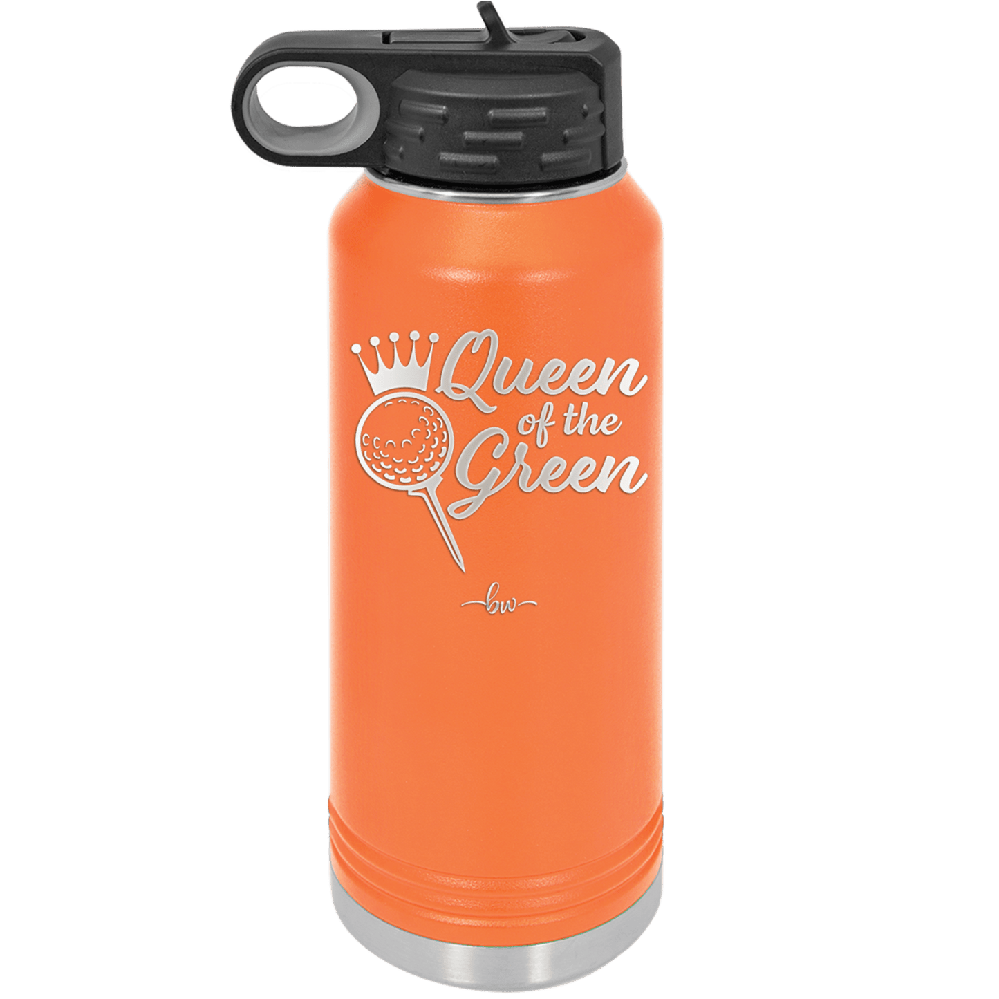 Queen of the Green Woman Golf 4 - Laser Engraved Stainless Steel Drinkware - 1675 -