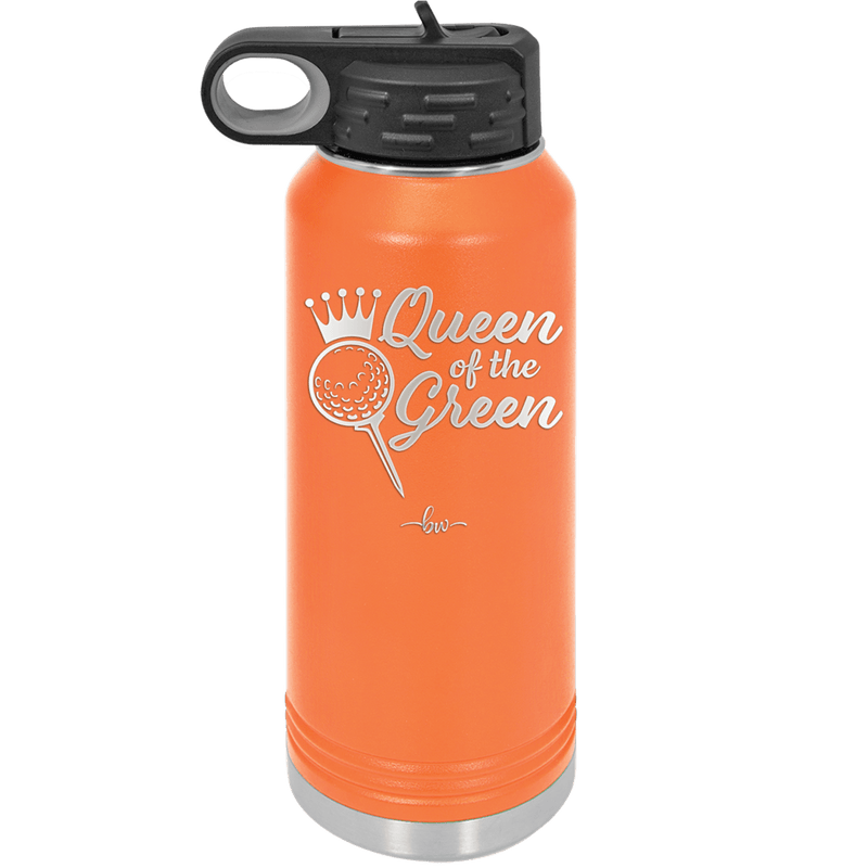 Queen of the Green Woman Golf 4 - Laser Engraved Stainless Steel Drinkware - 1675 -