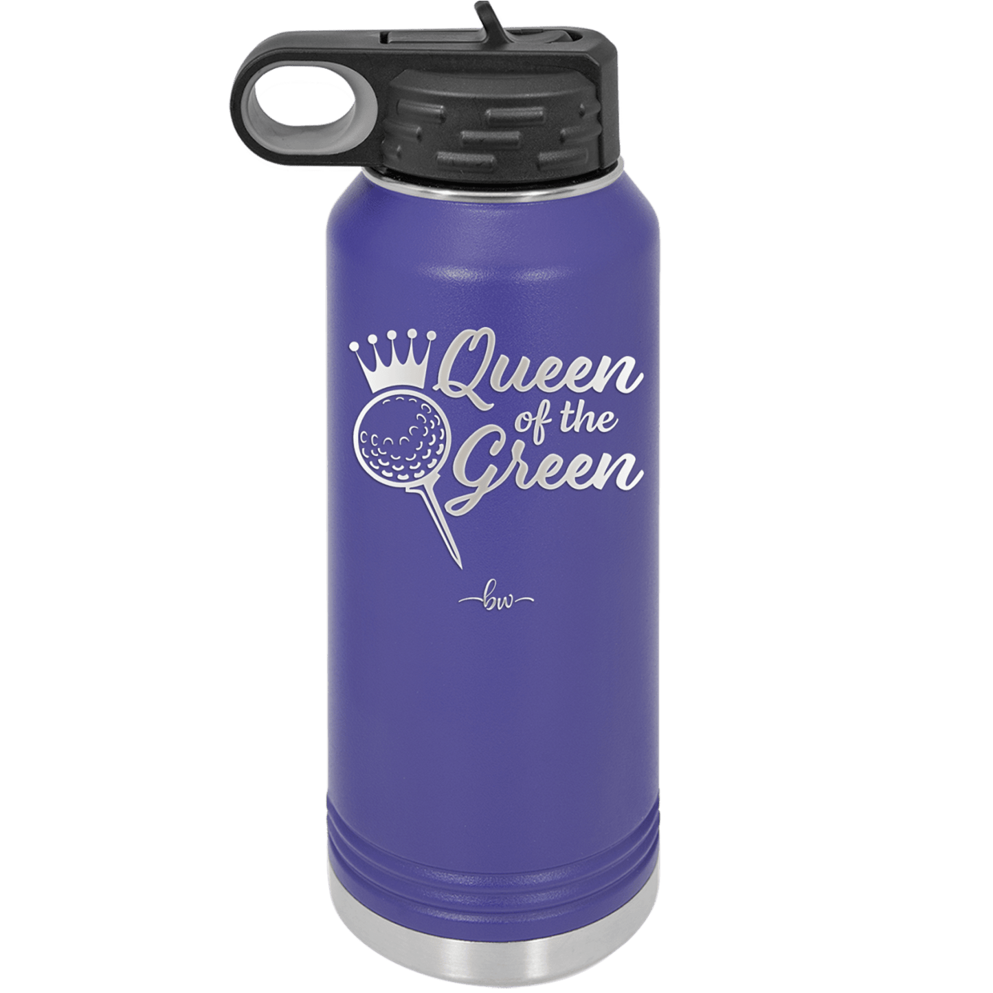 Queen of the Green Woman Golf 4 - Laser Engraved Stainless Steel Drinkware - 1675 -