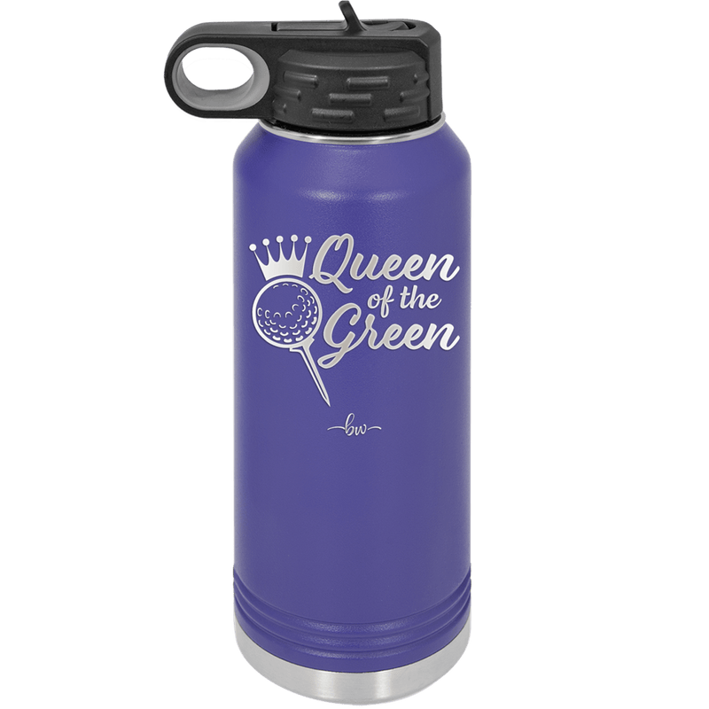 Queen of the Green Woman Golf 4 - Laser Engraved Stainless Steel Drinkware - 1675 -