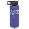 Queen of the Green Woman Golf 4 - Laser Engraved Stainless Steel Drinkware - 1675 -