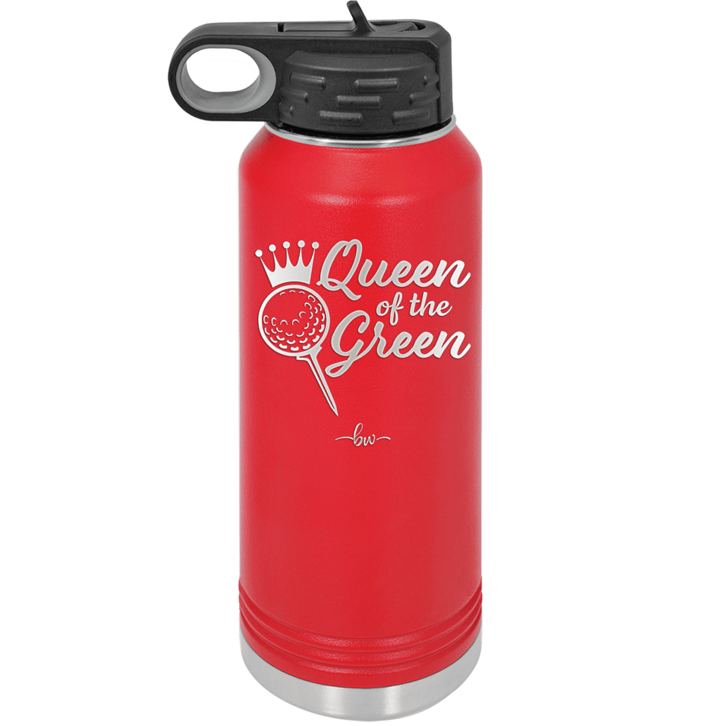 Queen of the Green Woman Golf 4 - Laser Engraved Stainless Steel Drinkware - 1675 -