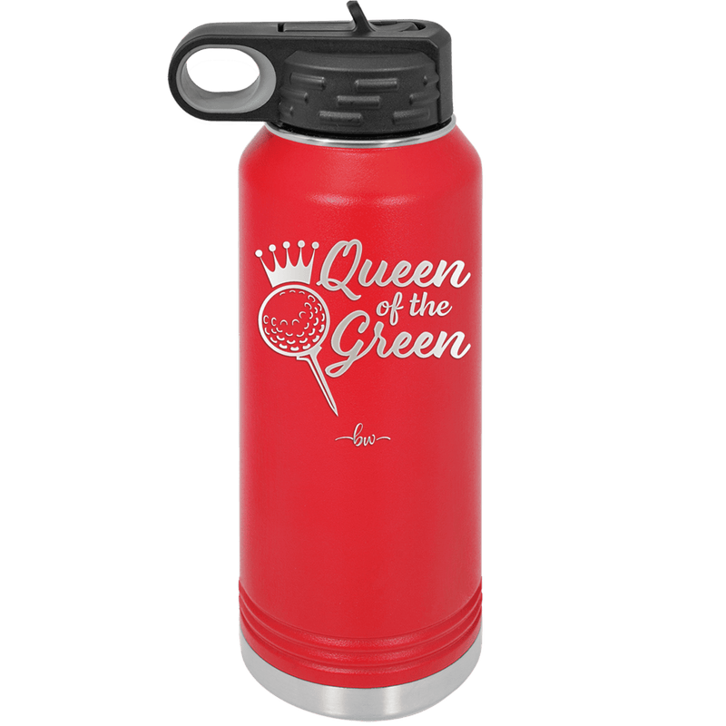 Queen of the Green Woman Golf 4 - Laser Engraved Stainless Steel Drinkware - 1675 -