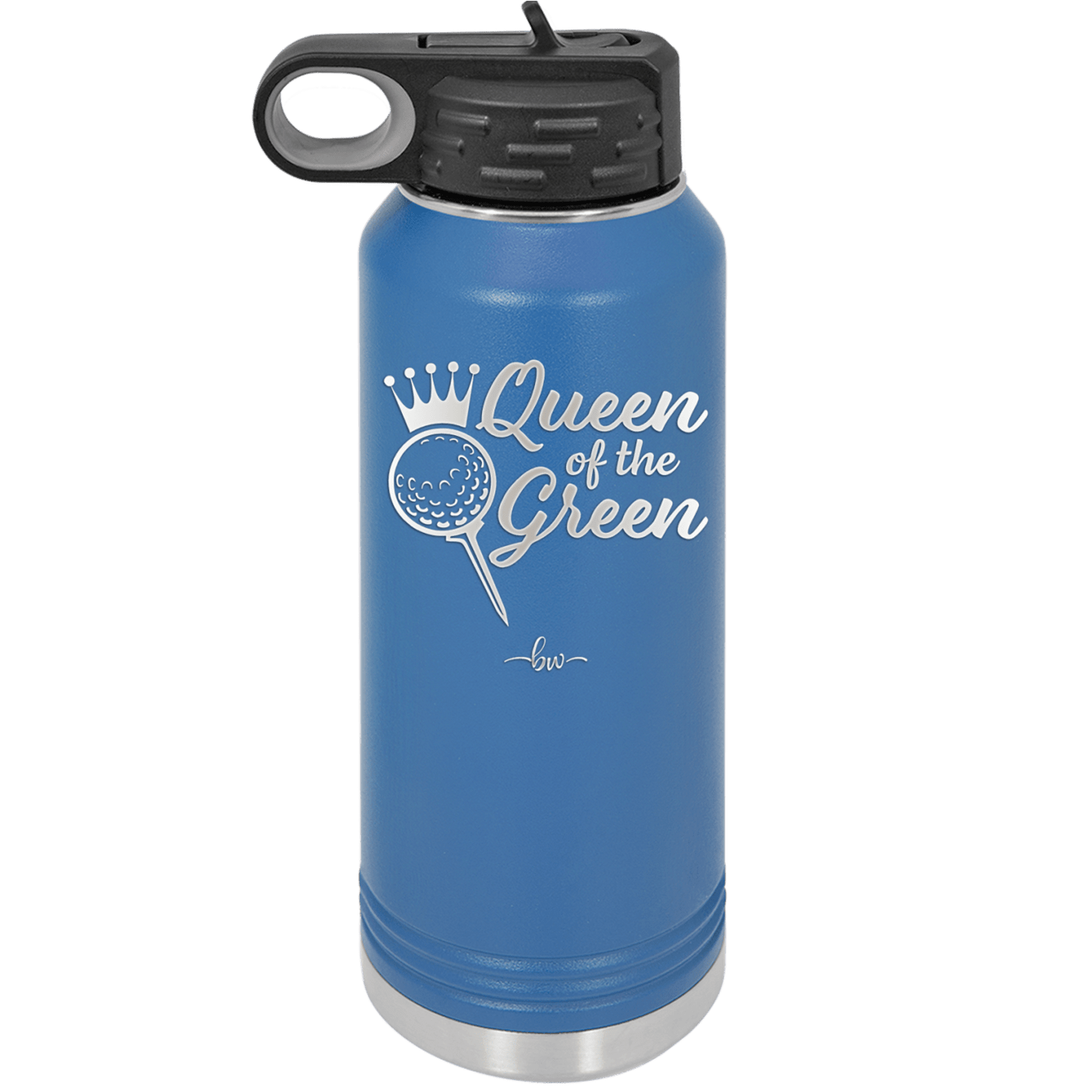 Queen of the Green Woman Golf 4 - Laser Engraved Stainless Steel Drinkware - 1675 -