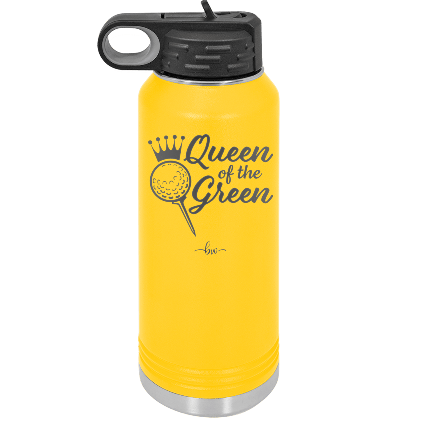 Queen of the Green Woman Golf 4 - Laser Engraved Stainless Steel Drinkware - 1675 -