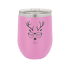 Hipster Reindeer - Laser Engraved Stainless Steel Drinkware - 1679 -