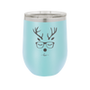 Hipster Reindeer - Laser Engraved Stainless Steel Drinkware - 1679 -