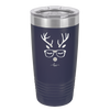 Hipster Reindeer - Laser Engraved Stainless Steel Drinkware - 1679 -