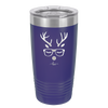 Hipster Reindeer - Laser Engraved Stainless Steel Drinkware - 1679 -