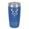 Hipster Reindeer - Laser Engraved Stainless Steel Drinkware - 1679 -