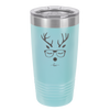 Hipster Reindeer - Laser Engraved Stainless Steel Drinkware - 1679 -