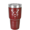 Hipster Reindeer - Laser Engraved Stainless Steel Drinkware - 1679 -