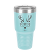 Hipster Reindeer - Laser Engraved Stainless Steel Drinkware - 1679 -