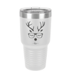 Hipster Reindeer - Laser Engraved Stainless Steel Drinkware - 1679 -