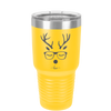 Hipster Reindeer - Laser Engraved Stainless Steel Drinkware - 1679 -