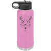 Hipster Reindeer - Laser Engraved Stainless Steel Drinkware - 1679 -