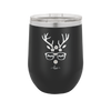 Hipster Female Reindeer - Laser Engraved Stainless Steel Drinkware - 1680 -