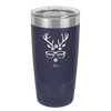 Hipster Female Reindeer - Laser Engraved Stainless Steel Drinkware - 1680 -