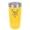 Hipster Female Reindeer - Laser Engraved Stainless Steel Drinkware - 1680 -