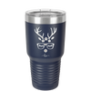 Hipster Female Reindeer - Laser Engraved Stainless Steel Drinkware - 1680 -
