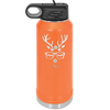 Hipster Female Reindeer - Laser Engraved Stainless Steel Drinkware - 1680 -