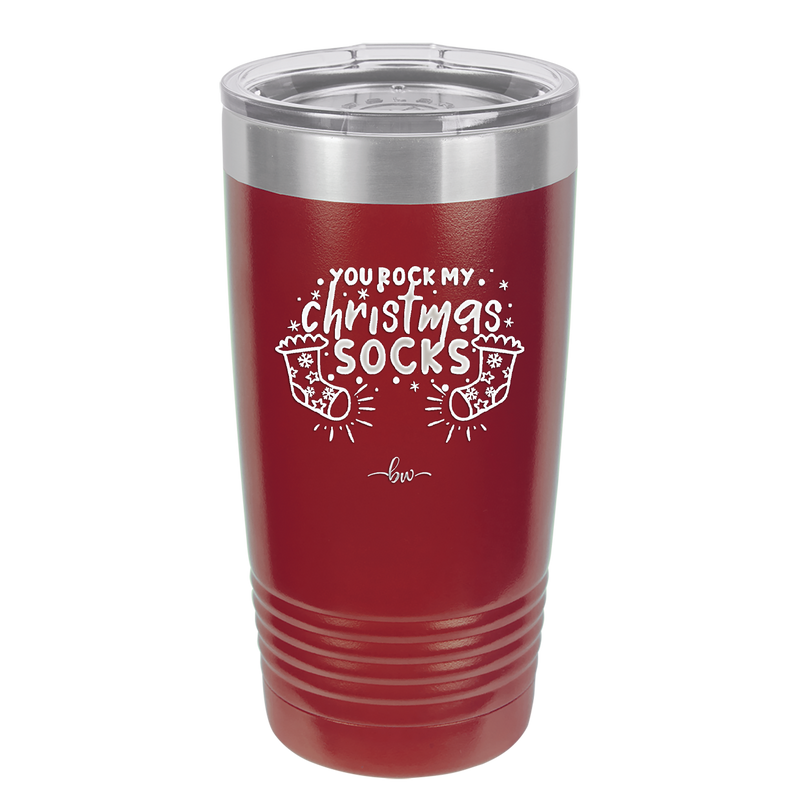 You Rock My Christmas Socks - Laser Engraved Stainless Steel Drinkware - 1682 -