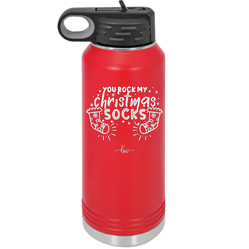 You Rock My Christmas Socks - Laser Engraved Stainless Steel Drinkware - 1682 -
