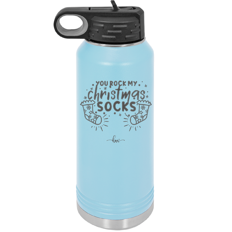 You Rock My Christmas Socks - Laser Engraved Stainless Steel Drinkware - 1682 -