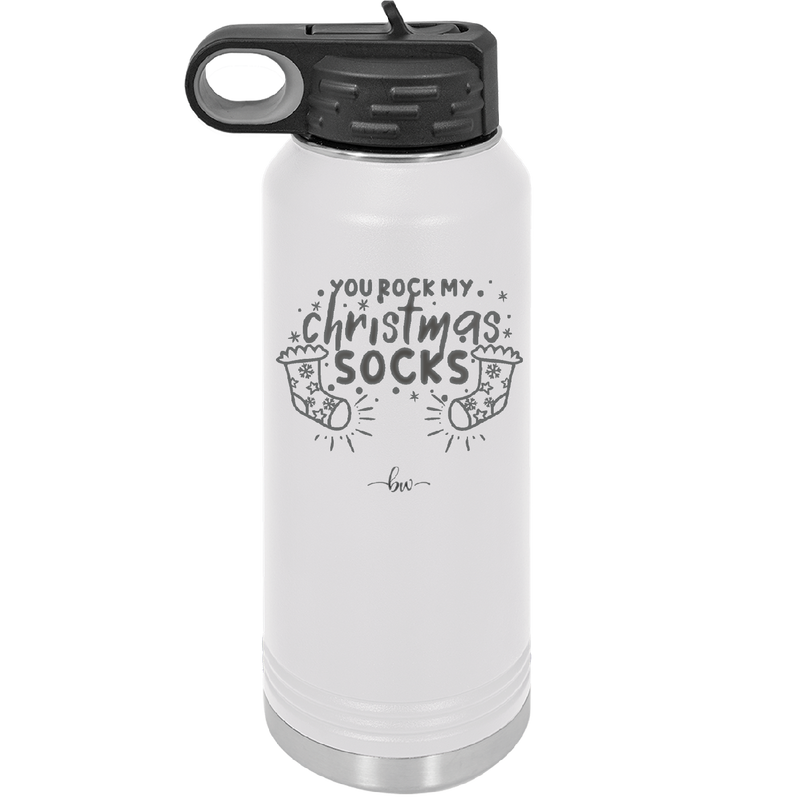 You Rock My Christmas Socks - Laser Engraved Stainless Steel Drinkware - 1682 -