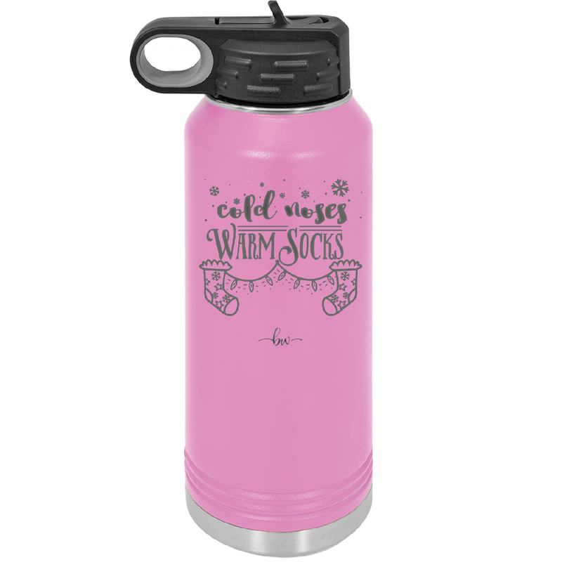 Cold Noses Warm Socks - Laser Engraved Stainless Steel Drinkware - 1684 -