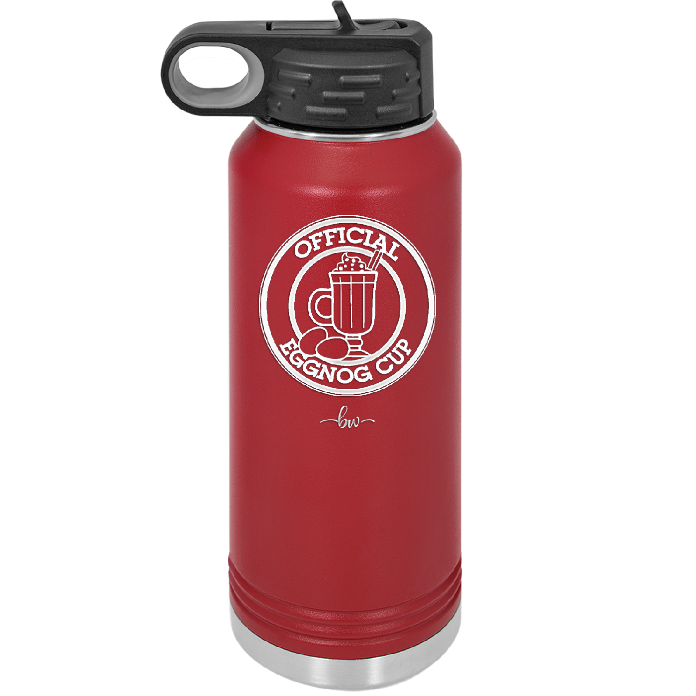 Official Eggnog Cup - Laser Engraved Stainless Steel Drinkware - 1694 -