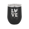 LOVE with Sketchy Heart - Laser Engraved Stainless Steel Drinkware - 1699 -