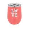 LOVE with Sketchy Heart - Laser Engraved Stainless Steel Drinkware - 1699 -