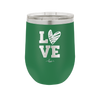 LOVE with Sketchy Heart - Laser Engraved Stainless Steel Drinkware - 1699 -