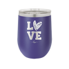 LOVE with Sketchy Heart - Laser Engraved Stainless Steel Drinkware - 1699 -