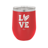 LOVE with Sketchy Heart - Laser Engraved Stainless Steel Drinkware - 1699 -