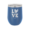 LOVE with Sketchy Heart - Laser Engraved Stainless Steel Drinkware - 1699 -