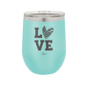 LOVE with Sketchy Heart - Laser Engraved Stainless Steel Drinkware - 1699 -