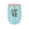 LOVE with Sketchy Heart - Laser Engraved Stainless Steel Drinkware - 1699 -