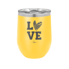 LOVE with Sketchy Heart - Laser Engraved Stainless Steel Drinkware - 1699 -