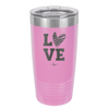 LOVE with Sketchy Heart - Laser Engraved Stainless Steel Drinkware - 1699 -