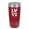 LOVE with Sketchy Heart - Laser Engraved Stainless Steel Drinkware - 1699 -