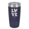 LOVE with Sketchy Heart - Laser Engraved Stainless Steel Drinkware - 1699 -