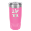 LOVE with Sketchy Heart - Laser Engraved Stainless Steel Drinkware - 1699 -