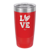 LOVE with Sketchy Heart - Laser Engraved Stainless Steel Drinkware - 1699 -