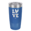 LOVE with Sketchy Heart - Laser Engraved Stainless Steel Drinkware - 1699 -